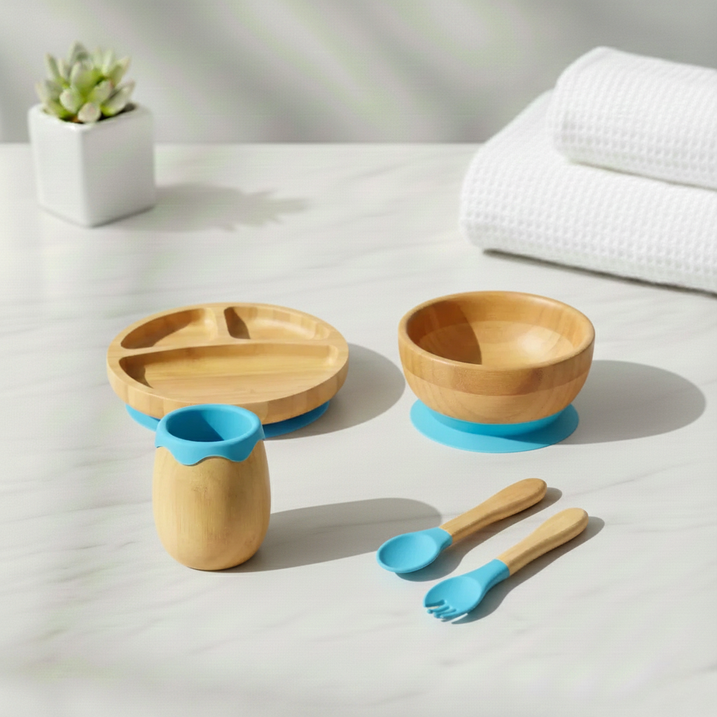 5-Teiliges Bambusset - Blau