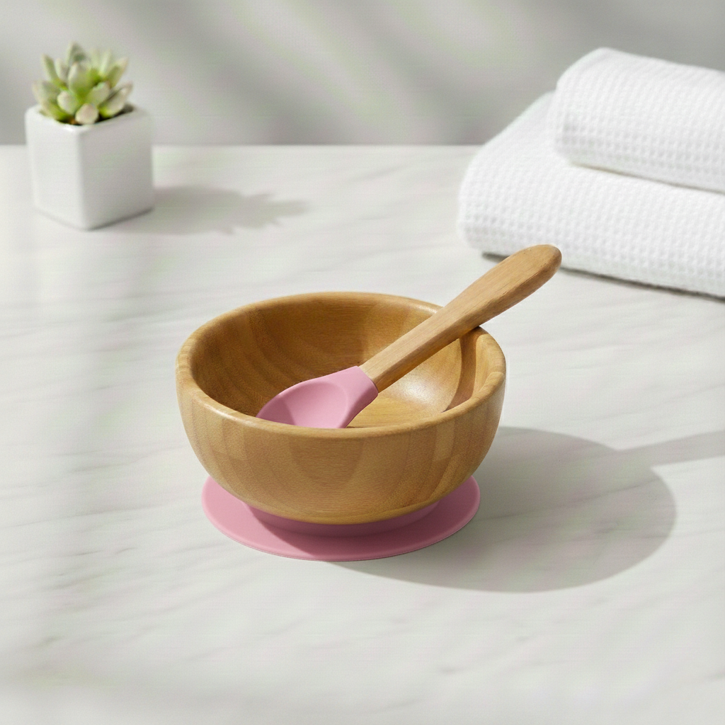 Bambuschale mit Löffel